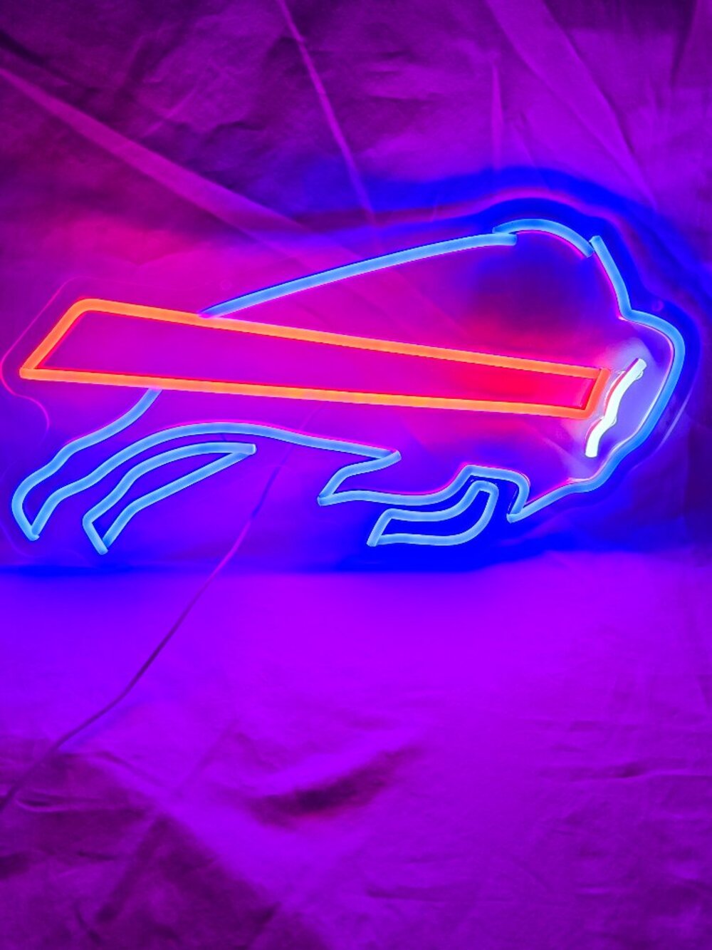 Buffalo Bills LED Neon Sign - Dimmable - USB Plug - 17 1/2x8 3/4